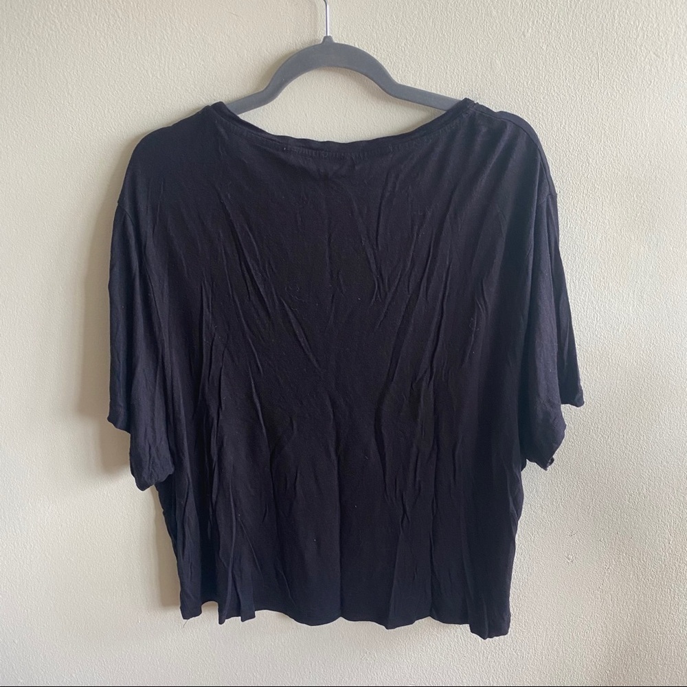 OAK + FORT Black Batwing Shirt Size Small - Picture 6 of 6